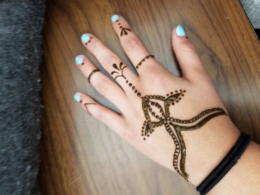 Henna Art provided for Warner Students