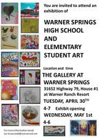 Announcement of student art exhibition
