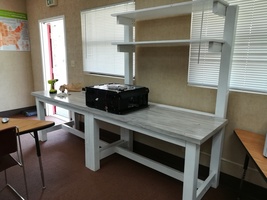Kids built work bench!