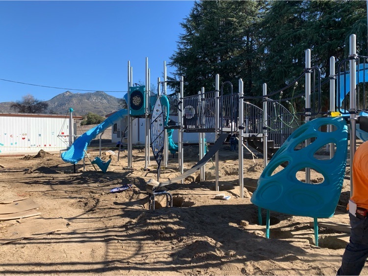 the new playground is almost done!  